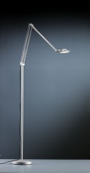 STUDIO-FLOOR-Fully Adjustable decorative Halogen floor lamp with glass diffuser, complete with on/off switch, power cable and plug