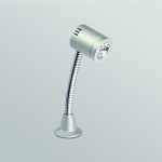 Cappuccino - LED Reer Lock Mounting spot with connection box and 500mm cable, Sleek and miniature design. compact with no visible wiring, low heat emission, compatible with remote electronic LED Converter/Driver 350mA. Applications: display cabinets, counters, shelves, small residential applications, jewelry, display case, antique and precious objects, display case, galleries, museums, highlighting and product beautification.